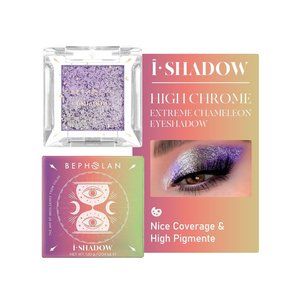 BEPHOLAN Single Glitter Blue Eyeshadow Palette,Chameleon Eyeshadow,Longwear